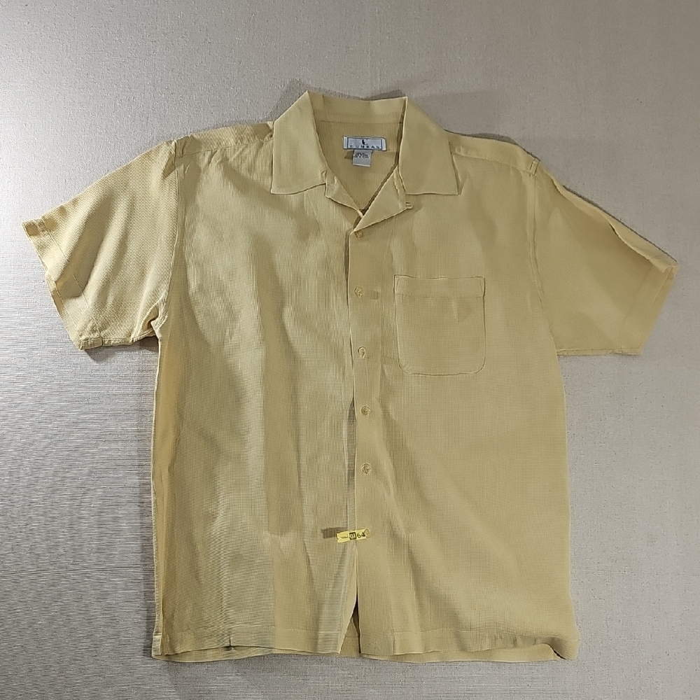 Cumran Men's Yellow Short Sleeve Shirt